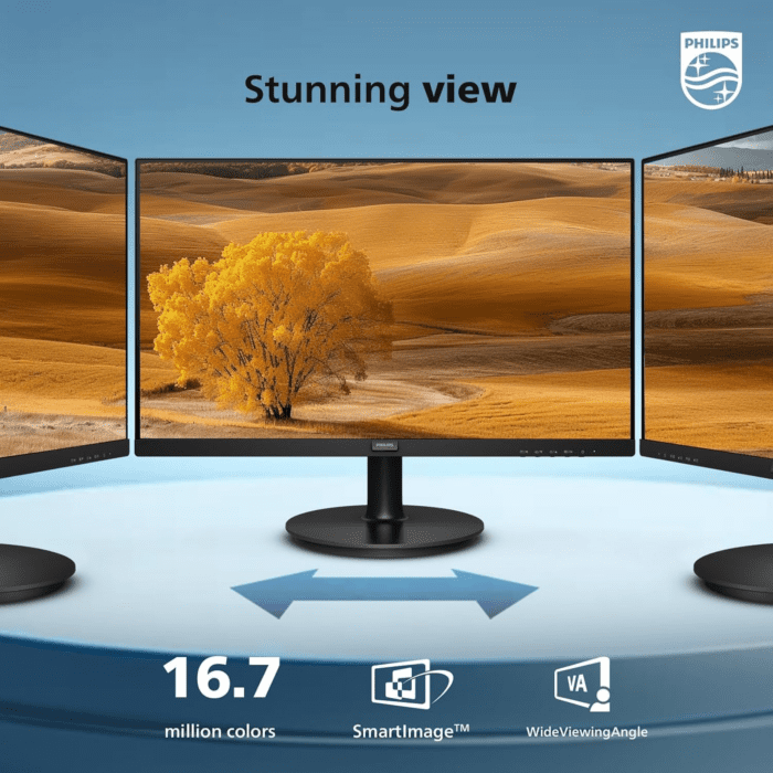 22 Inch Class Thin Full HD (1920 X 1080) Monitor, 100Hz Refresh Rate, VESA, HDMI X1, VGA X1, Lowblue Mode, Adaptive Sync, 4 Year Advance Replacement Warranty, 221V8LB - Image 3