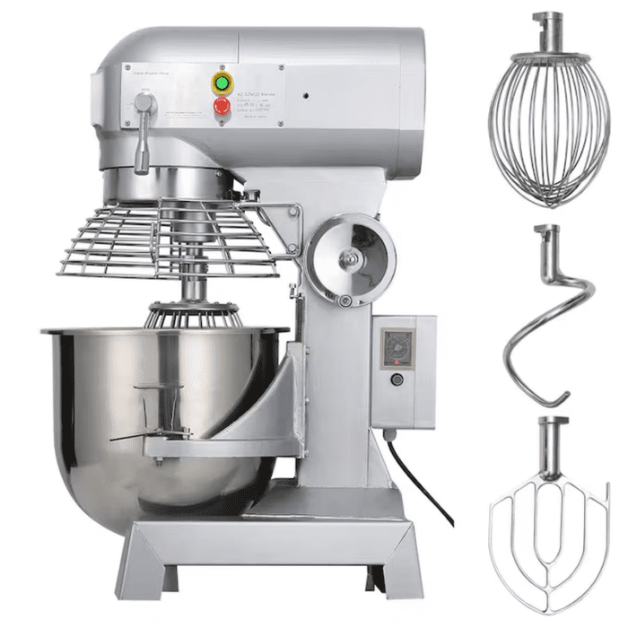 1100 W 3 Speed 30 Qt Food Mixer Dough Mixer Stainless Steel 30-Quart Commercial/Residential Bowl-Lift Stand Mixer - Image 11