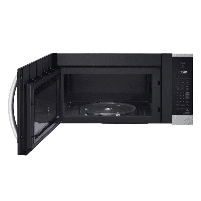 1.8-Cu Ft 1000-Watt 29.88-In Over-The-Range Microwave with Sensor Cooking (Printproof Stainless Steel) - Image 2