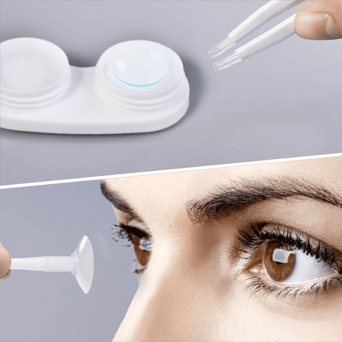 Contact Lens Travel Kit with Cleaner Washer, Portable Contact Box with Mirror Tweezers Remover Tool Solution Bottle for Daily Outdoor - Image 5