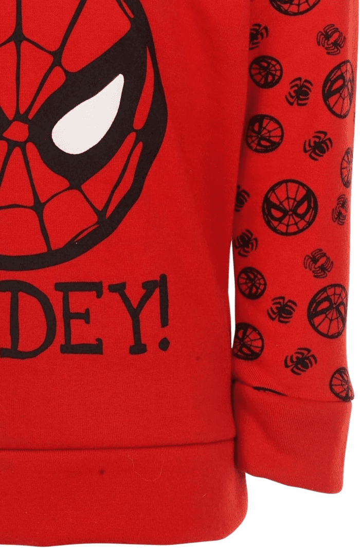 Spider-Man Big Boys Fleece Pullover Hoodie and Pants Outfit Set - Image 4