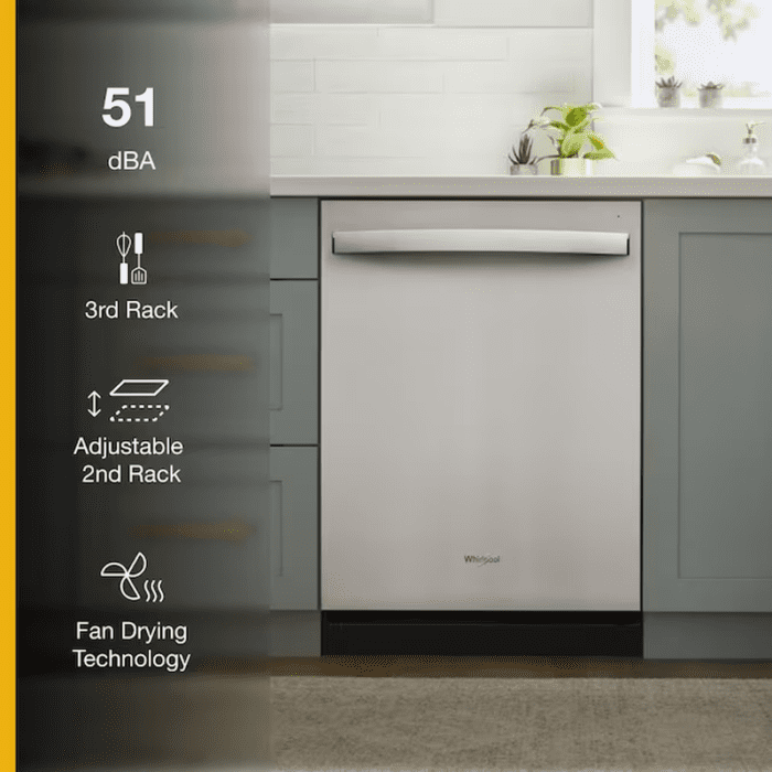 Eco Series 24-In Top Control Built-In Dishwasher with Third Rack (Fingerprint Resistant Stainless Steel), 51-Dba Standard Sound Level - Image 4