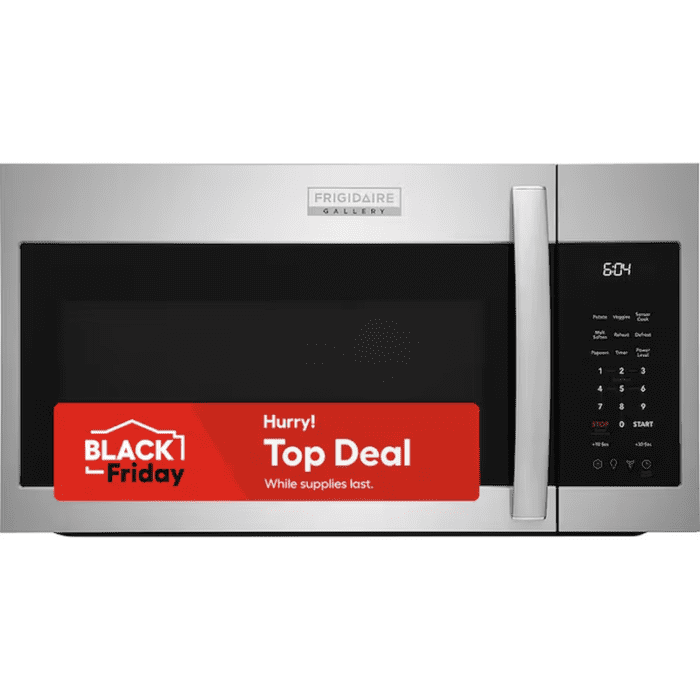 Gallery 1.9-Cu Ft 1000-Watt 27.88-In Over-The-Range Microwave with Sensor Cooking (Fingerprint Resistant Stainless Steel)