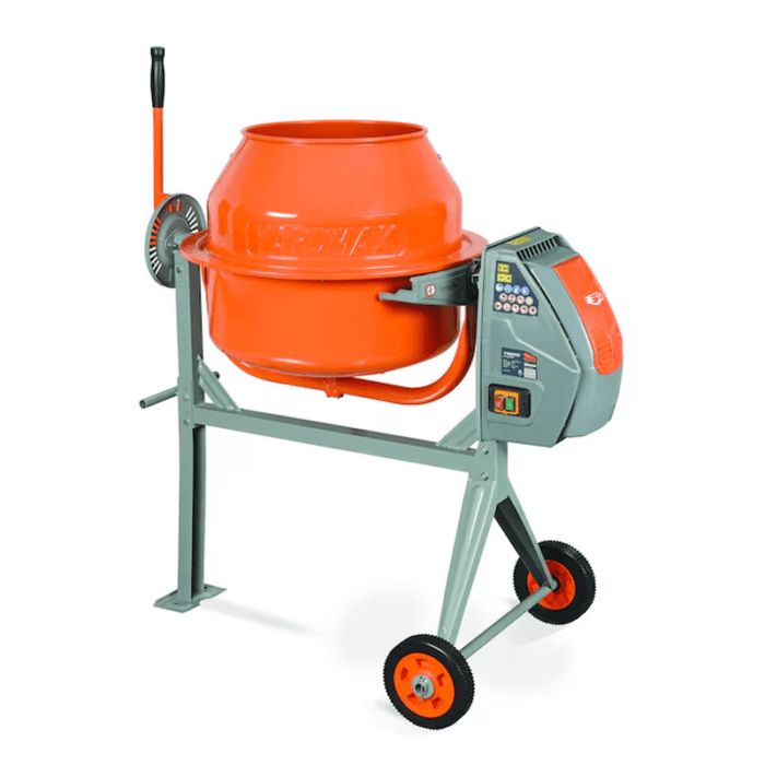 4-Cu Ft Concrete Mixer 4-Cu Ft 0.68-HP Concrete Mixers - Image 2