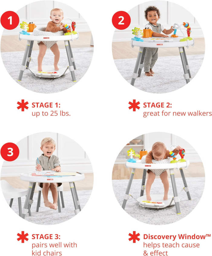 Baby Activity Center: Interactive Play Center with 3-Stage Grow-With-Me Functionality, 4Mo+, Explore & More - Image 3