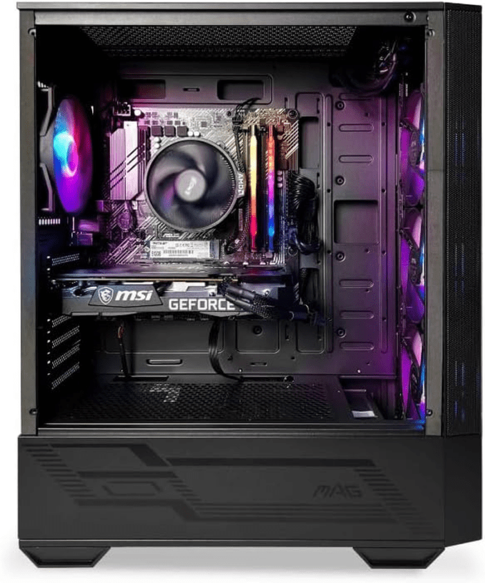 PC Tomcat AMD Ryzen 5 5500 3.6 Ghz, RTX 3050, 512 GB NVME SSD, 16GB DDR4 RGB RAM 3600, 650W Bronze PSU, Windows 11 Home 64-Bit Built in USA Wifi Ready - Image 2