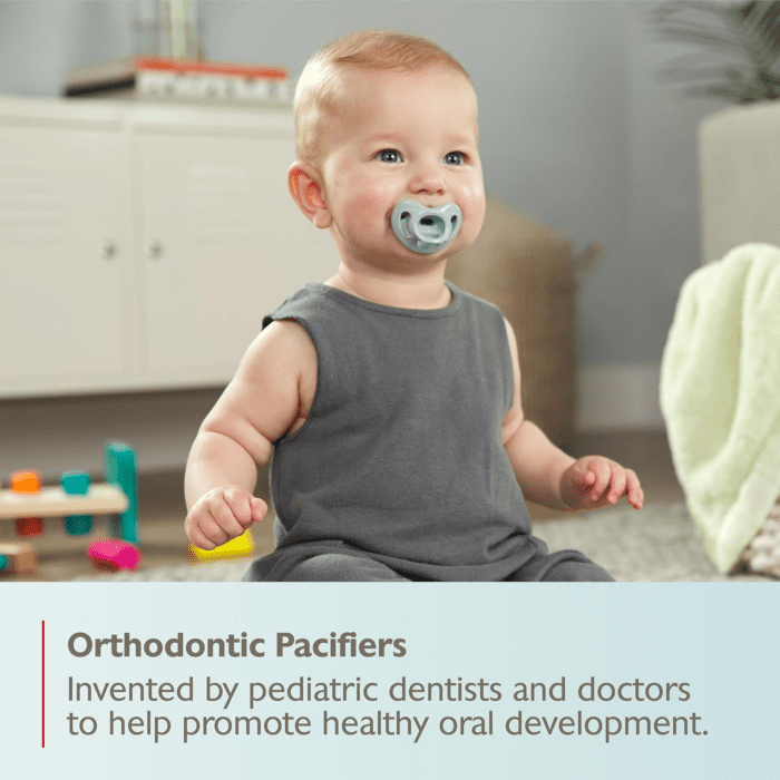 Comfy Orthodontic Pacifiers, 0-6 Months, Timeless Collection, 5 Count (Pack of 1) - Image 7