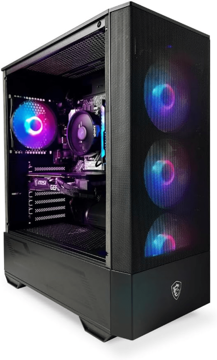 PC Tomcat AMD Ryzen 5 5500 3.6 Ghz, RTX 3050, 512 GB NVME SSD, 16GB DDR4 RGB RAM 3600, 650W Bronze PSU, Windows 11 Home 64-Bit Built in USA Wifi Ready - Image 3