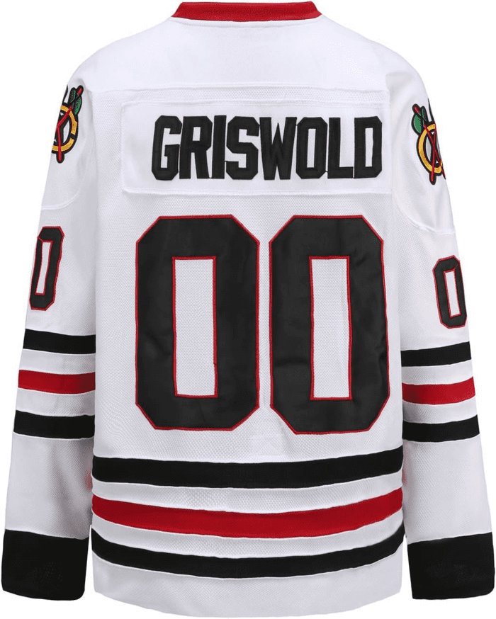 Griswold #00 Movie Hockey Jerseys Stitched Letters and Numbers S-XXXL