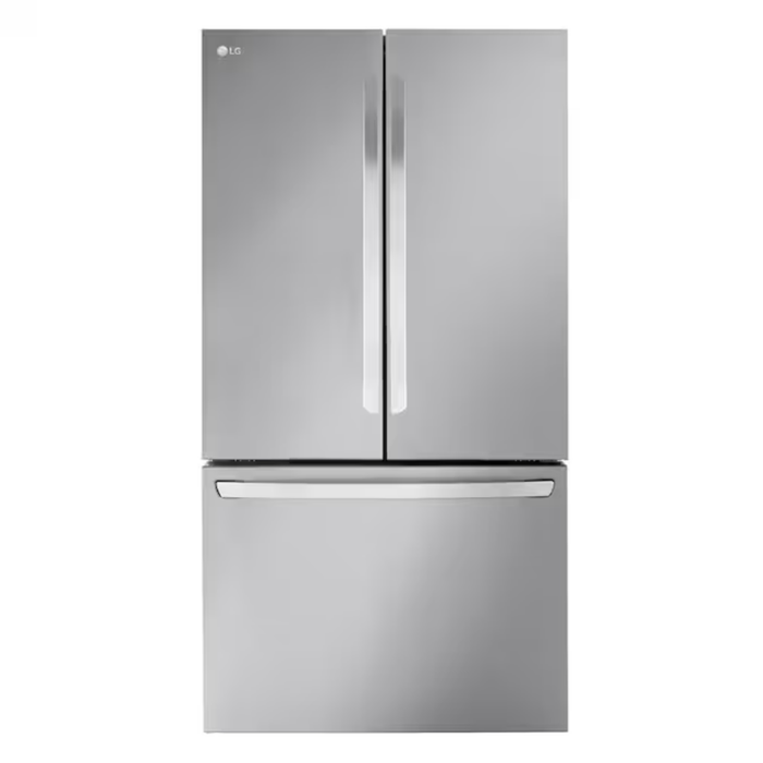 Counter-Depth MAX 26.5-Cu Ft Smart French Door Refrigerator with Ice Maker and Water Dispenser (Stainless Steel) ENERGY STAR