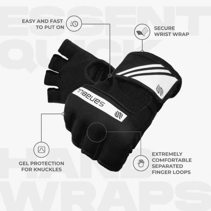 Gel Hand Wraps for Boxing Gloves MMA Muay Thai Kick Boxing Quick Wraps for Men & Women Inner Boxing Hand Wrap for Gloves - Image 4