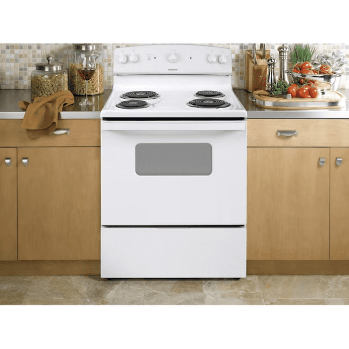 30-In 4 Burners 5-Cu Ft Freestanding Electric Range (White) - Image 6