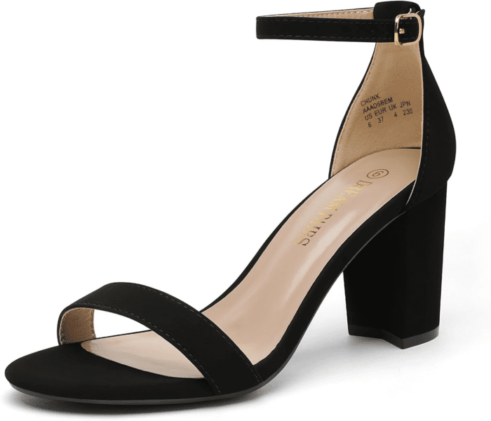 Women'S Chunk Low Heel Pump Sandals