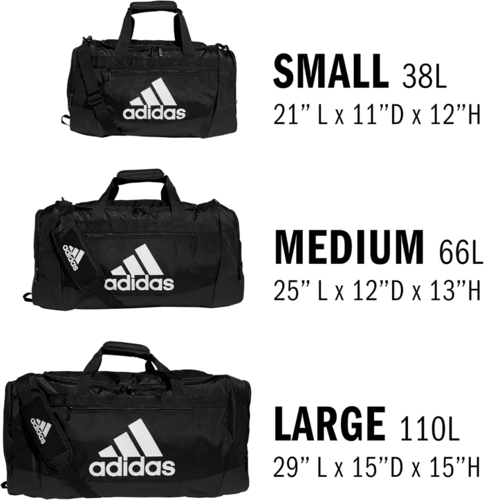 Unisex Adult Defender 4.0 Duffel, Durable Athletic Sports Gym Travel Bag for Men and Women, Black/Silver Metallic, Small (38 L) - Image 5