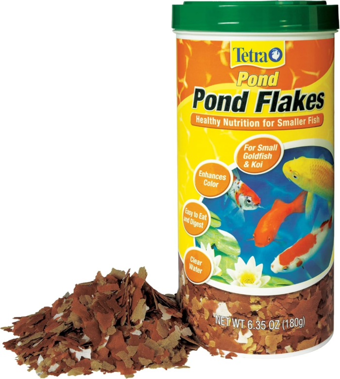 Pond Flakes Complete Nutrition for Smaller Pond Fish, Goldfish and Koi Fish, 6.35 Oz - Image 4