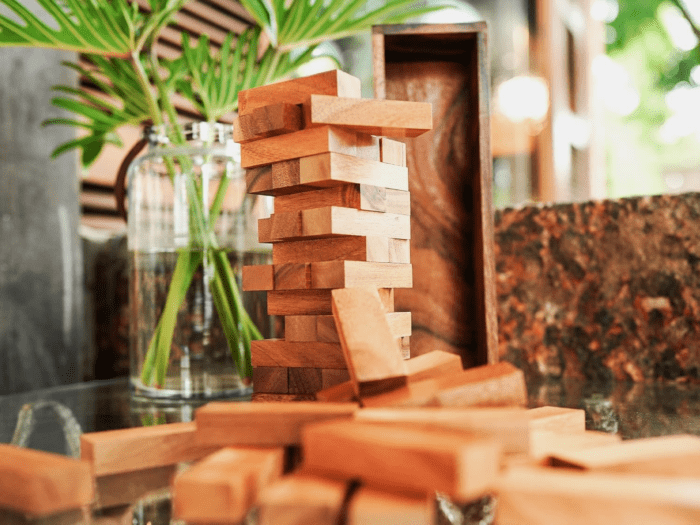 Wood Tumbling Tower Game - Ideal for Party Games, Kids Games, Building Games, Camping Games, Outdoor Games for Adults and Family, Classic Stacking Block Games for Challenging Your Skills - Image 8