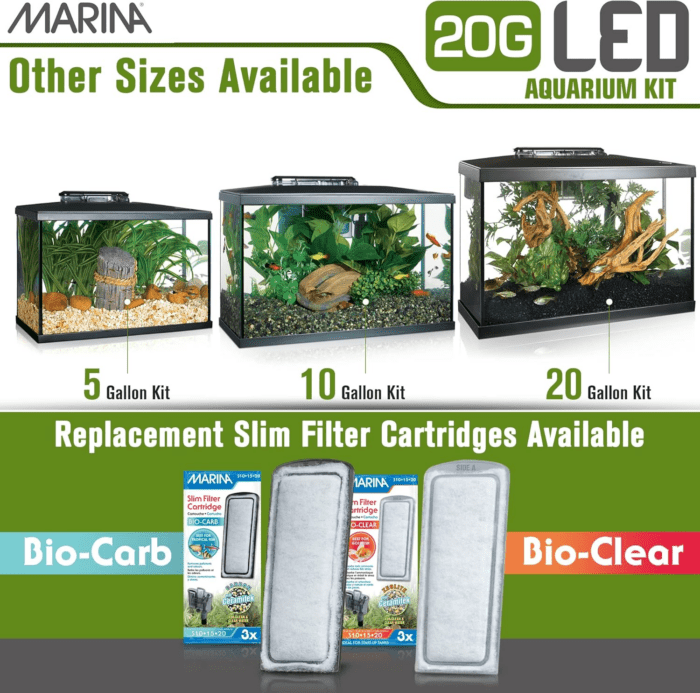 Aquarium Kit - 20 Gallon Fish Tank - LED - Image 7