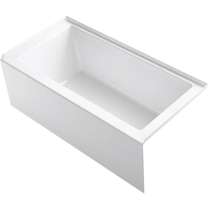 Underscore 30-In X 60-In White Acrylic Alcove Soaking Bathtub (Left Drain) - Image 11