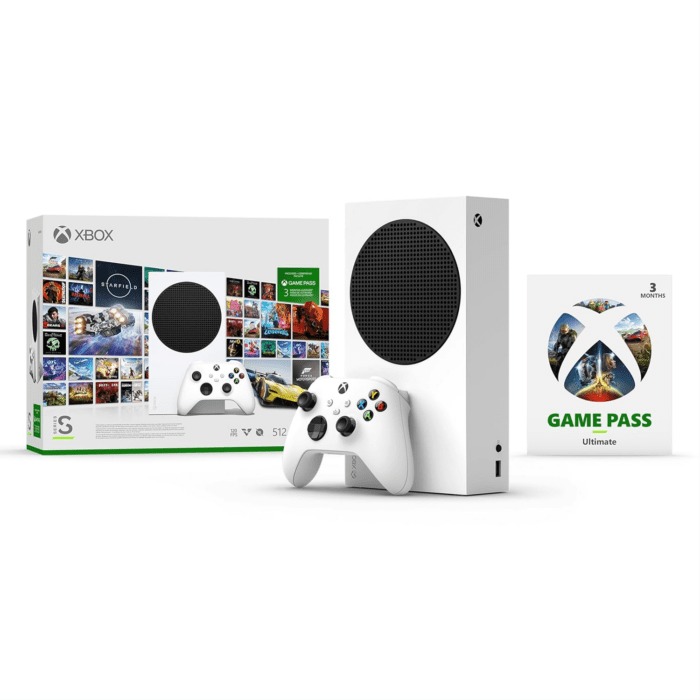 Series S Starter Bundle - Includes Hundreds of Games with Game Pass Ultimate 3 Month Membership - 512GB SSD All-Digital Gaming Console