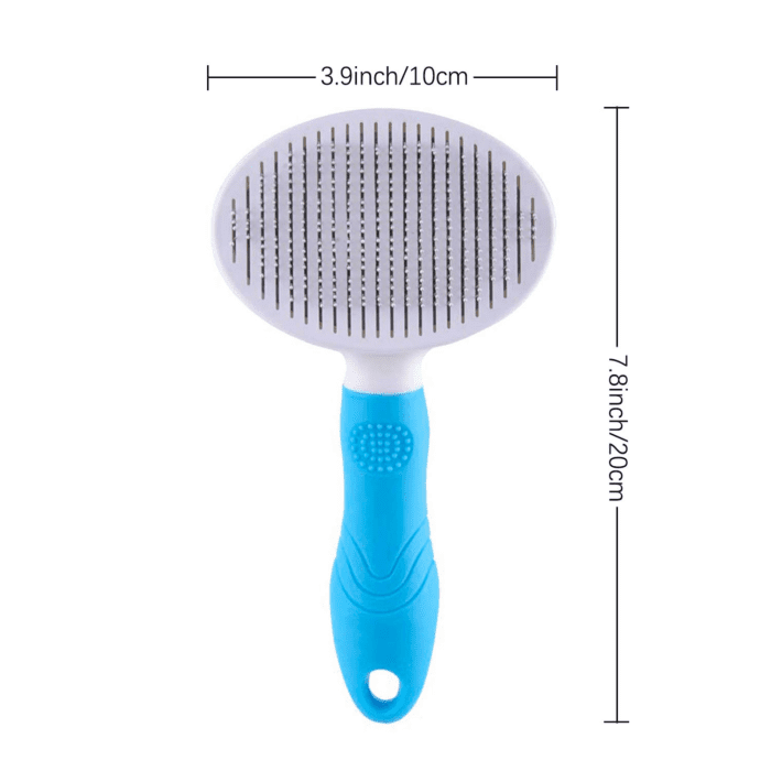 Cat Self Cleaning Slicker Brush, Pets Skin Friendly Cat Brush for Dogs Cats Grooming Brush Tool Easy to Remove Loose Undercoat, Mats Tangled Hair Slicker Massage Cats Dogs Brush - Upgraded - Image 4