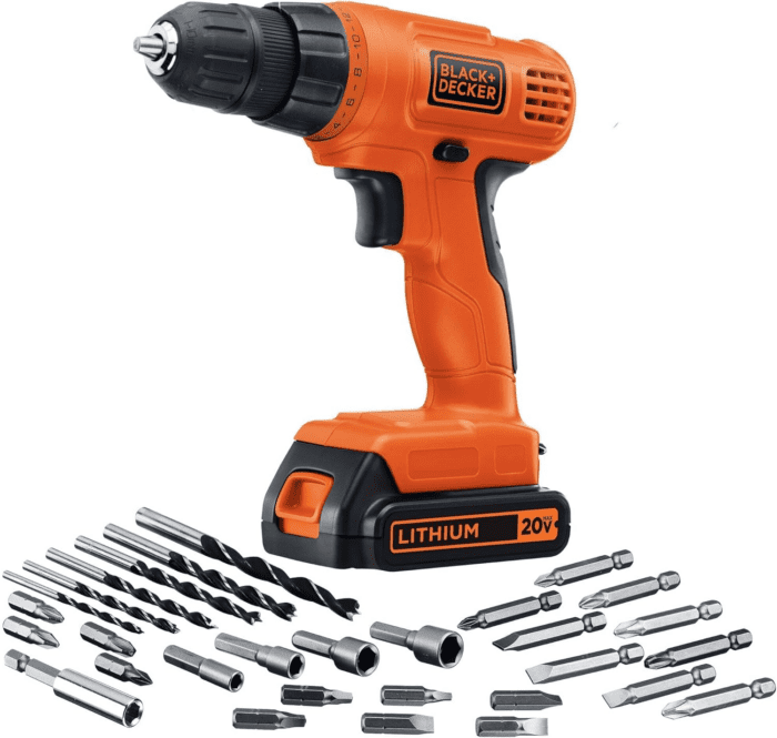 20V MAX POWERECONNECT Cordless Drill/Driver + 30 Piece Bits and Drivers Kit (LD120VA) - Image 7