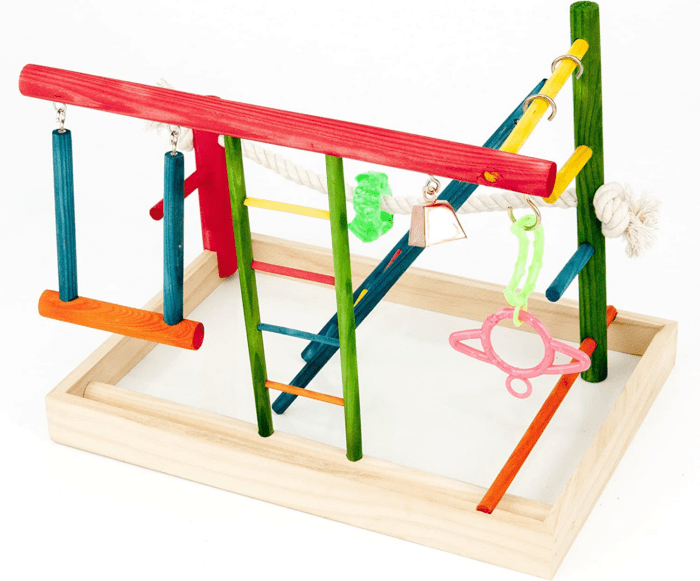 Bird Life Wooden Playpen – Perfect for Cockatiels and Conures – Large - Image 2