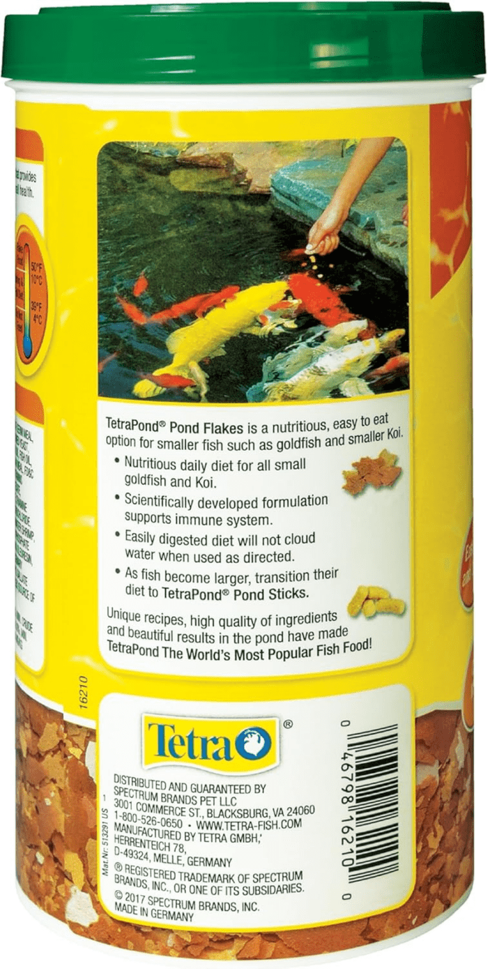 Pond Flakes Complete Nutrition for Smaller Pond Fish, Goldfish and Koi Fish, 6.35 Oz - Image 3