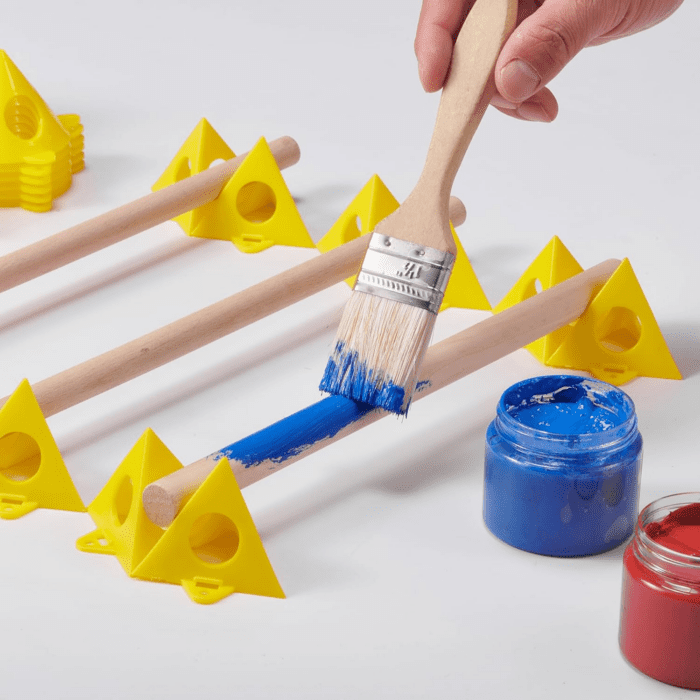 32Pcs Pyramid Stands Painter'S Painting Stands,Mini Cone Paint Stands for Canvas and Door Risers Support,Cabinet Paint Pouring - Image 7