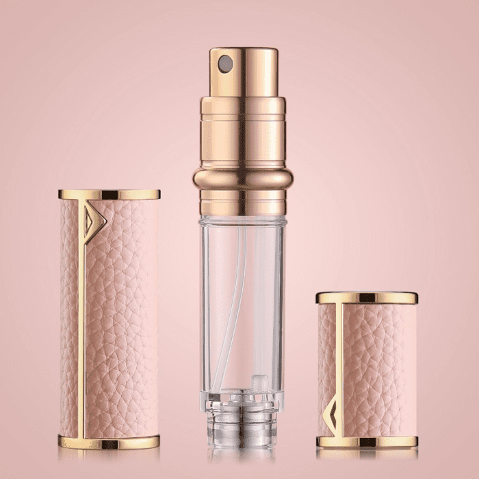 Perfume Travel Refillable Bottle, Tsa Approved 5Ml Perfume Atomizer Bottle, Portable Size Sprayer Bottle Luxurious Pocket Perfume Dispenser Pump Transfer Tool for Women Men Travel Accessories. - Image 2