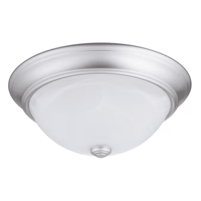 2-Light 13-In Brushed Nickel Led, Flush Mount Light - Image 2