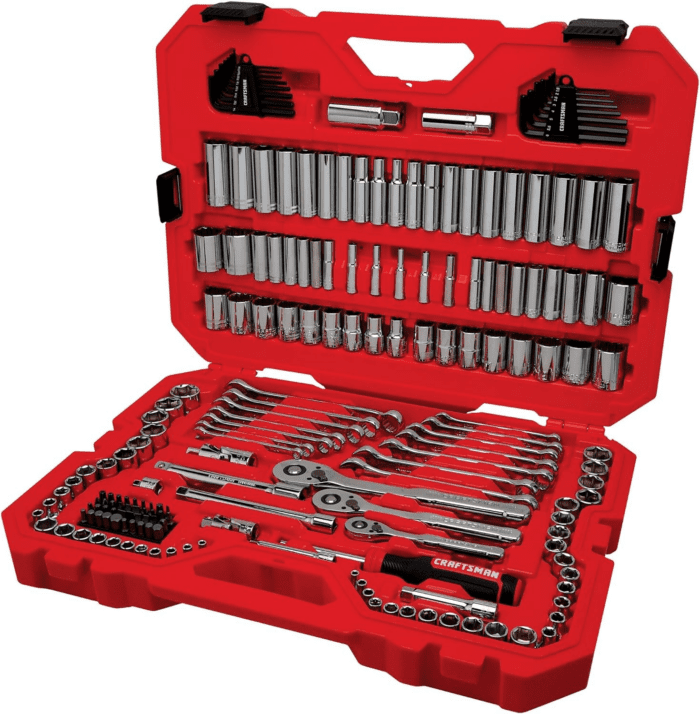 Mechanics Tool Set, 1/4 and 3/8 Inch Drive, 189 Piece (CMMT12134)