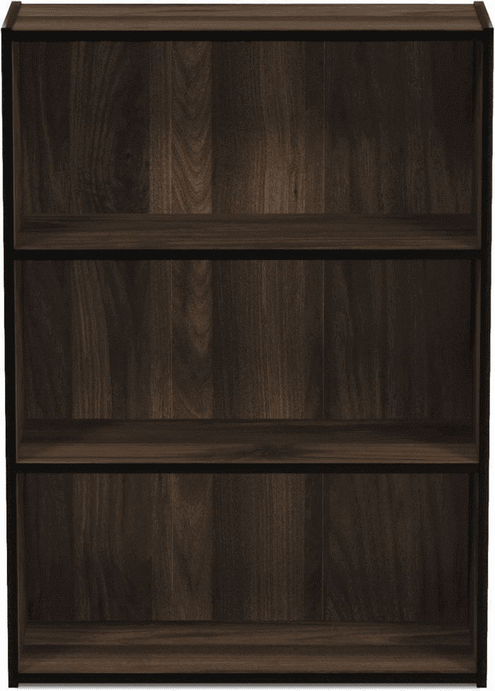 Pasir 3-Tier Open Shelf Bookcase, Columbia Walnut - Image 6