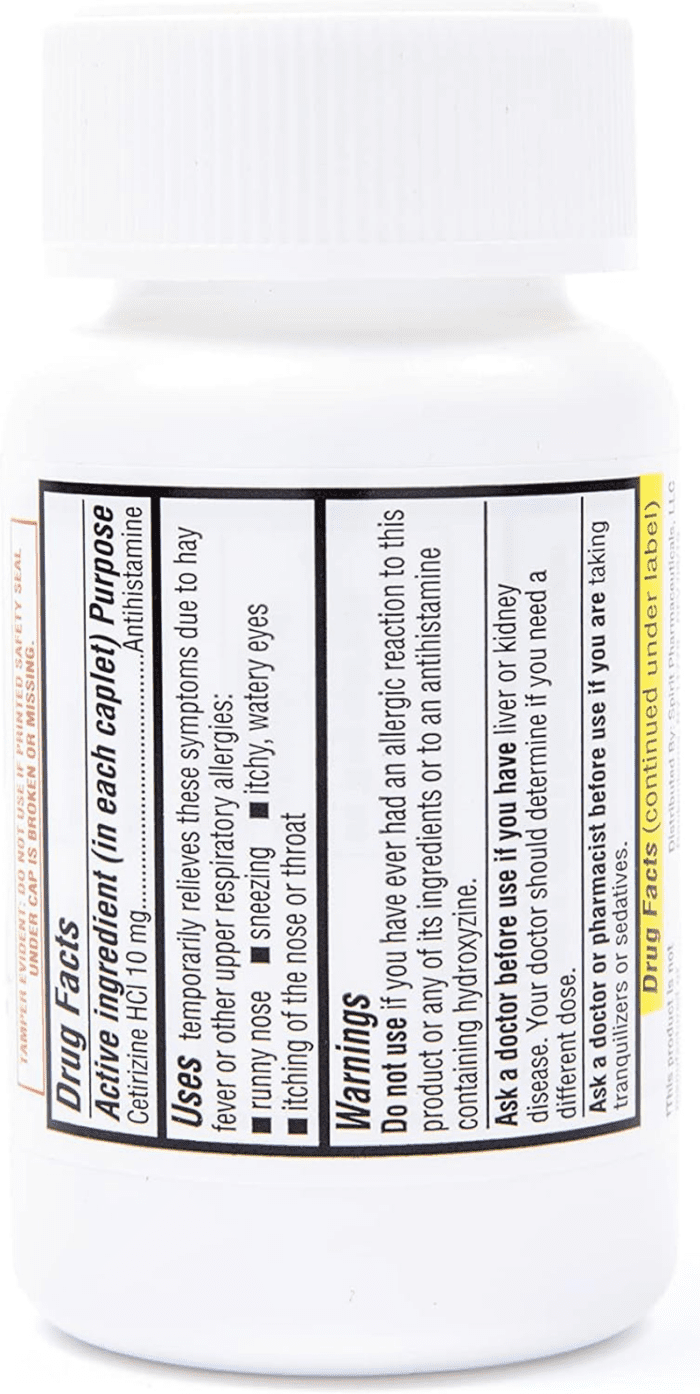 24-Hour Allergy Medicine (300-Count) Antihistamine for Pollen, Hay Fever, Dry, Itchy Eyes, Allergies | Cetirizine Hcl 10Mg Caplets, Compare to Zyrtec - Image 3