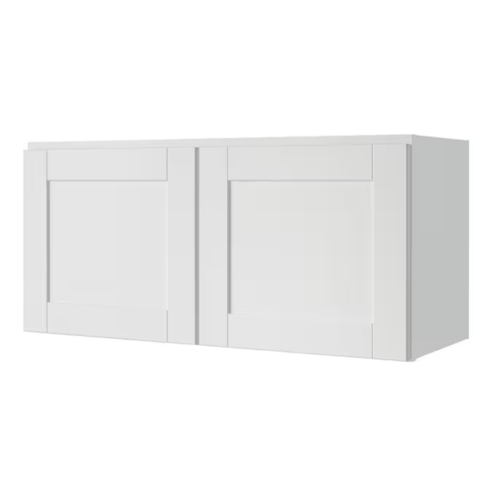 Arcadia 30-In W X 30-In H X 12-In D White Wall Fully Assembled Cabinet (Recessed Panel Shaker Door Style) - Image 29