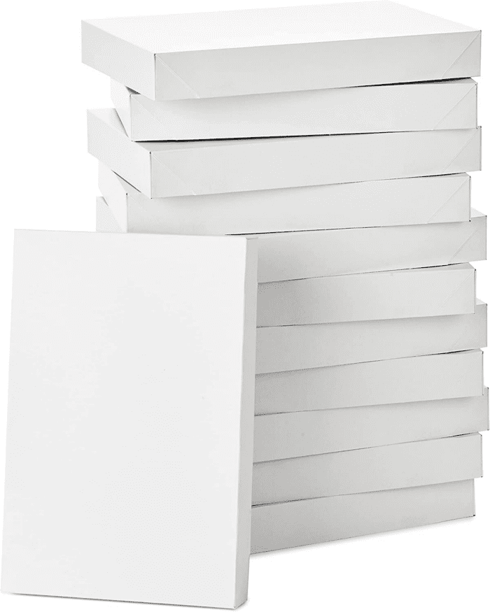 Xlarge Gift Boxes with Lids (12 Robe Boxes, White) for Birthdays, Graduations, Christmas, Weddings, Bridal Showers