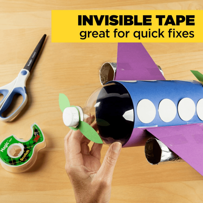 Magic Tape, Invisible, Repair Christmas Cards and Use as Holiday Gift Wrap Supplies for Christmas, 2 Tape Rolls with Dispensers - Image 8