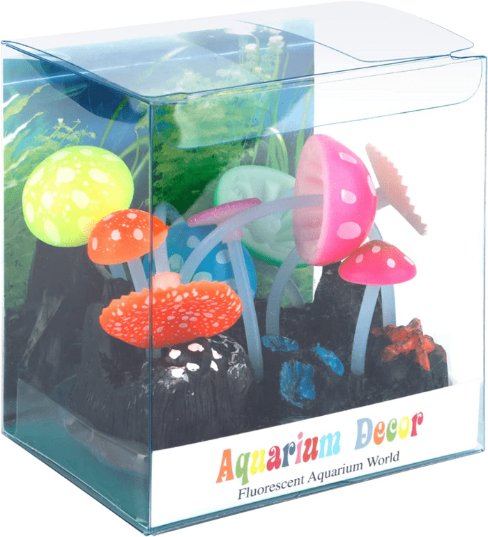 Glowing Effect Artificial Mushroom Aquarium Plant Decor Ornament Decoration for Fish Tank Landscape - Image 6