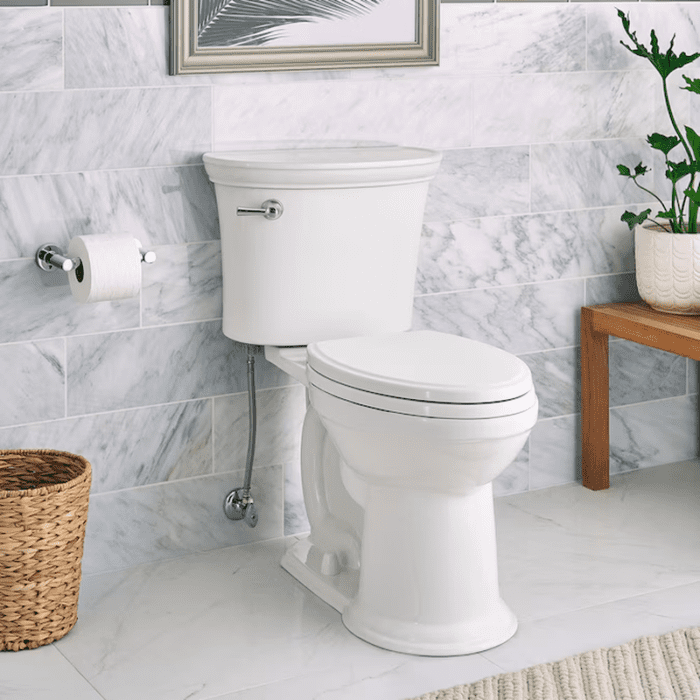 Esteem Vormax White Elongated Chair Height Soft Close 2-Piece Toilet 12-In Rough-In Watersense 1.28 GPF - Image 4