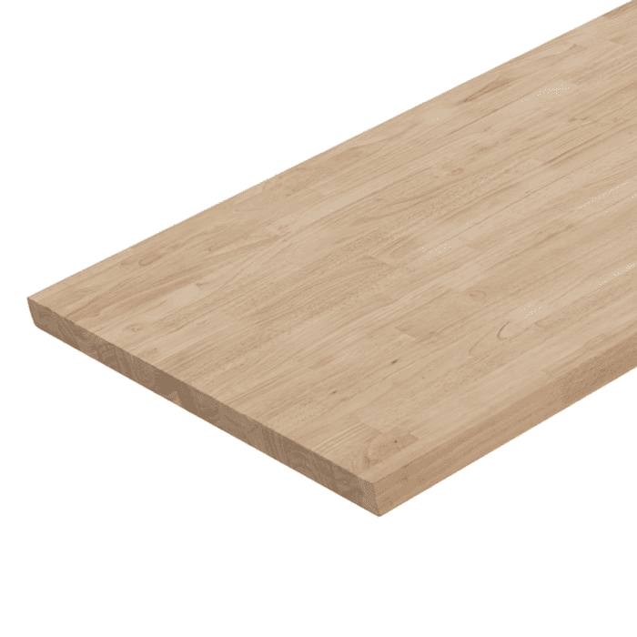 6-Ft X 39-In X 1.5-In Finger-Jointed Natural Hevea Butcher Block Countertop