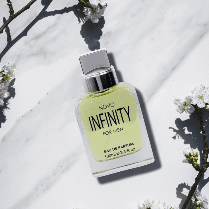 Novo Infinity for Men - 3.4 Fluid Ounce Eau De Parfum Spray for Men - Refreshing Citrusy & Floral Top Notes with Subtle Woody Undertones Smell Fresh All Day Long Gift for Men for All Occasions - Image 6