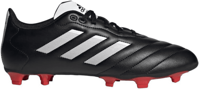 Unisex Goletto Firm Ground Soccer Shoe, Black/White/Red, 10 US Men - Image 2