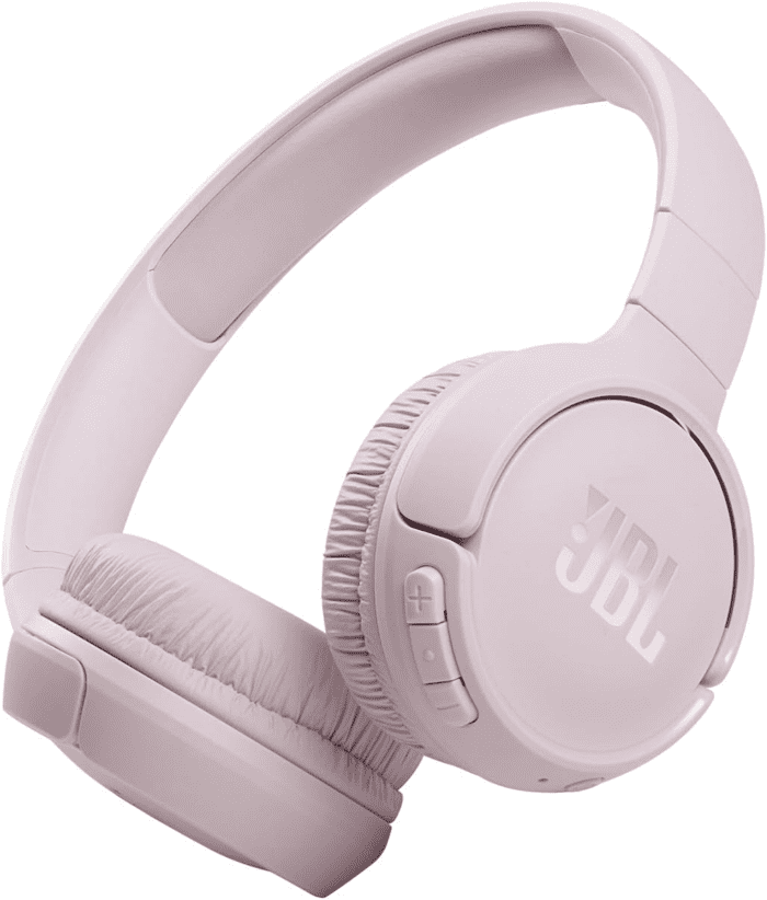 Tune 510BT - Bluetooth Headphones with up to 40 Hours Battery, Microphone for Call, Foldable and Comfortable, Android and Ios Compatible (Rose)