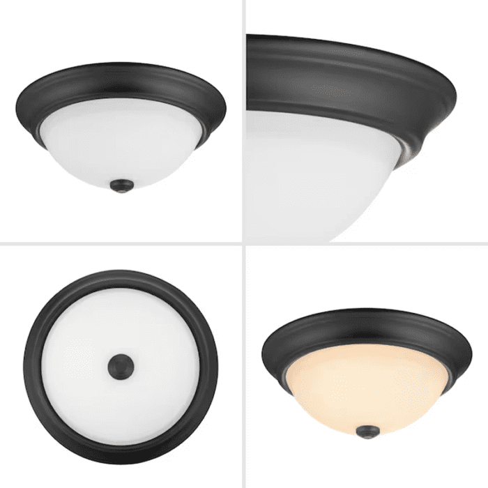 2-Light 13-In Matte Bronze Led, Flush Mount Light - Image 5