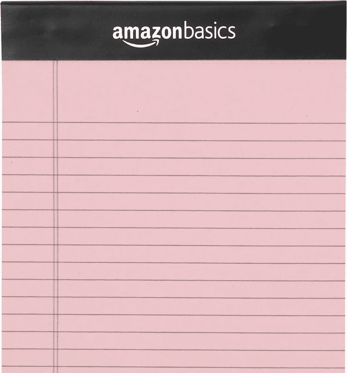 Narrow Ruled 5 X 8-Inch Lined Writing Note Pads, 6 Count (50 Sheet Pads), Multicolor - Image 4