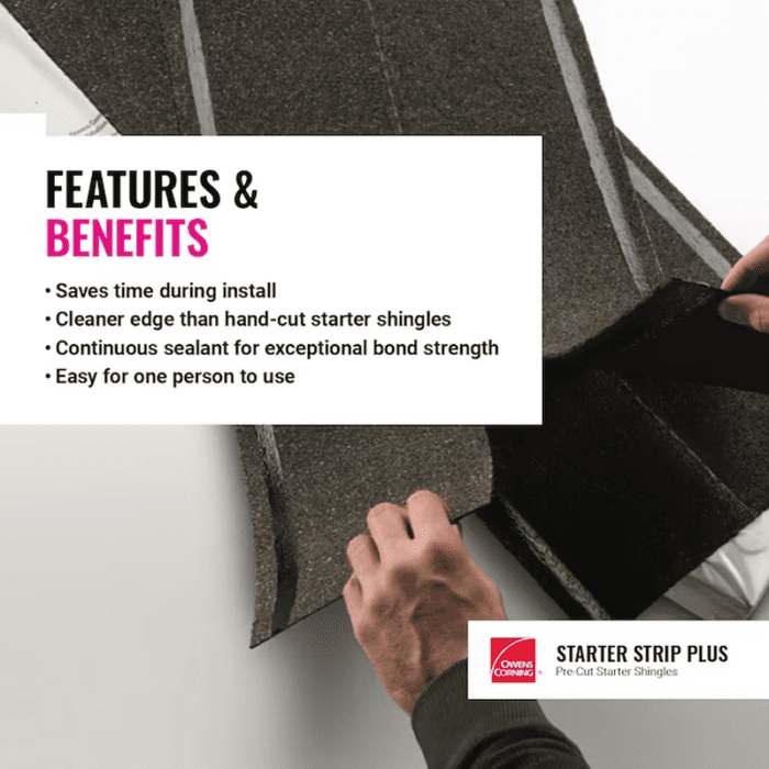 Starter Strip Shingle plus Black Starter Roof Shingles (105-Lin Ft per Bundle) - Image 5