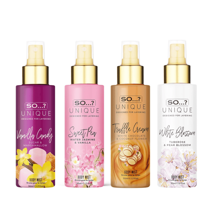 ...? Unique Body Mist Set - Perfumes for Women - Gifts for Women - Body Spray for Women - Vegan, Cruelty-Free - 650-1000 Sprays - 4 Pcs - Image 2