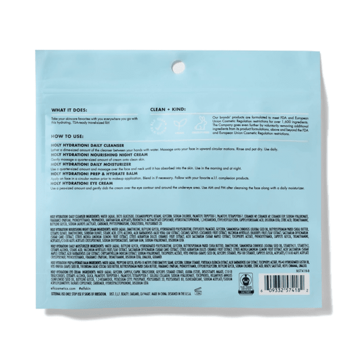 Jet Set Hydration Kit, Travel Friendly Hydrating Skincare Set, Face Cleanser, Balm, Moisturizer, Eye Cream & Night Cream, Vegan & Cruelty-Free - Image 3