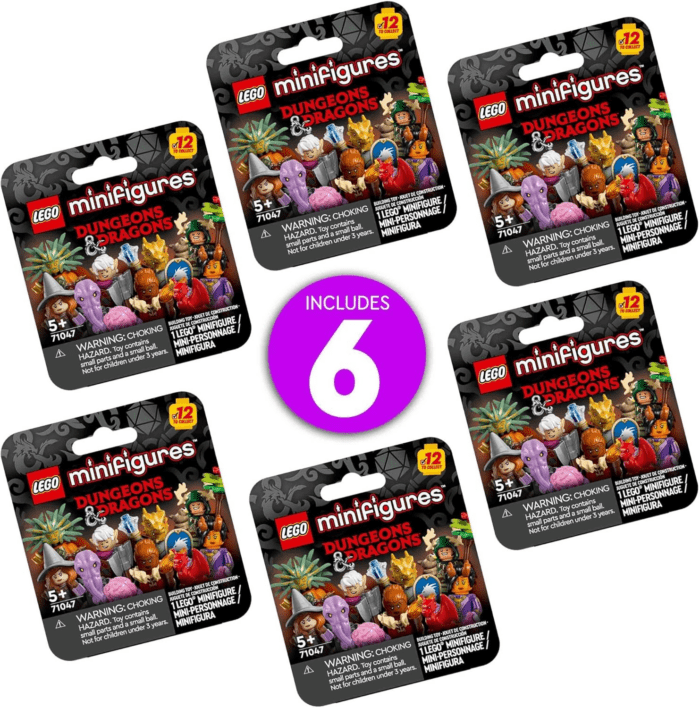 Minifigures Dungeons & Dragons 6 Pack - Toy for Boys & Girls Ages 5+ - Collectible Figures for Kids & Adult Fans - Dungeons & Dragons Gift - 66765 - Image 2