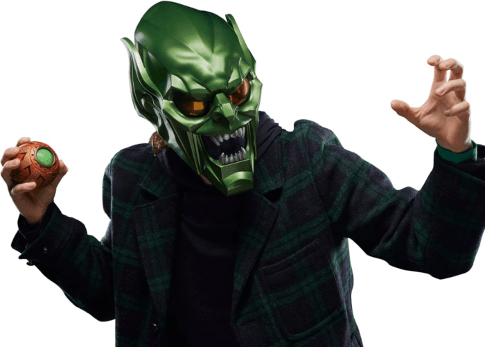 MARVEL Legends Series Green Goblin Premium Roleplay Helmet, : No Way Home Adult Collectible Roleplay Gear - Image 7