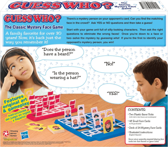 Guess Who? Board Game with Classic Characters by  Games USA, Classic Children'S Mystery Board Game of Deduction for 2 Players, Ages 6+ (1191) - Image 3